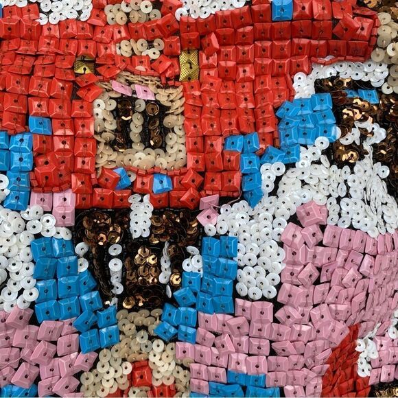 Two piece all over beaded crop top and high waist mini skirt 2 for prom - Picture 9 of 9